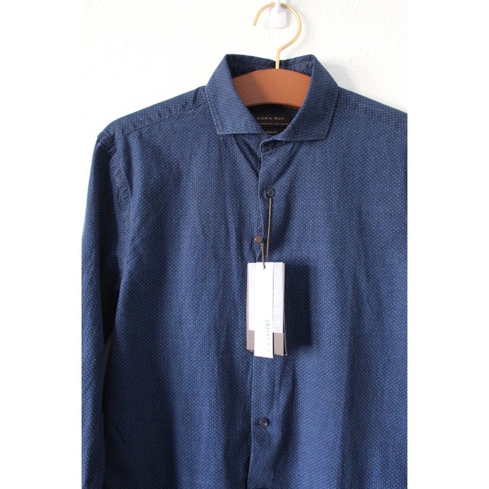NWT Zara blue button down - Picture 7 of 11